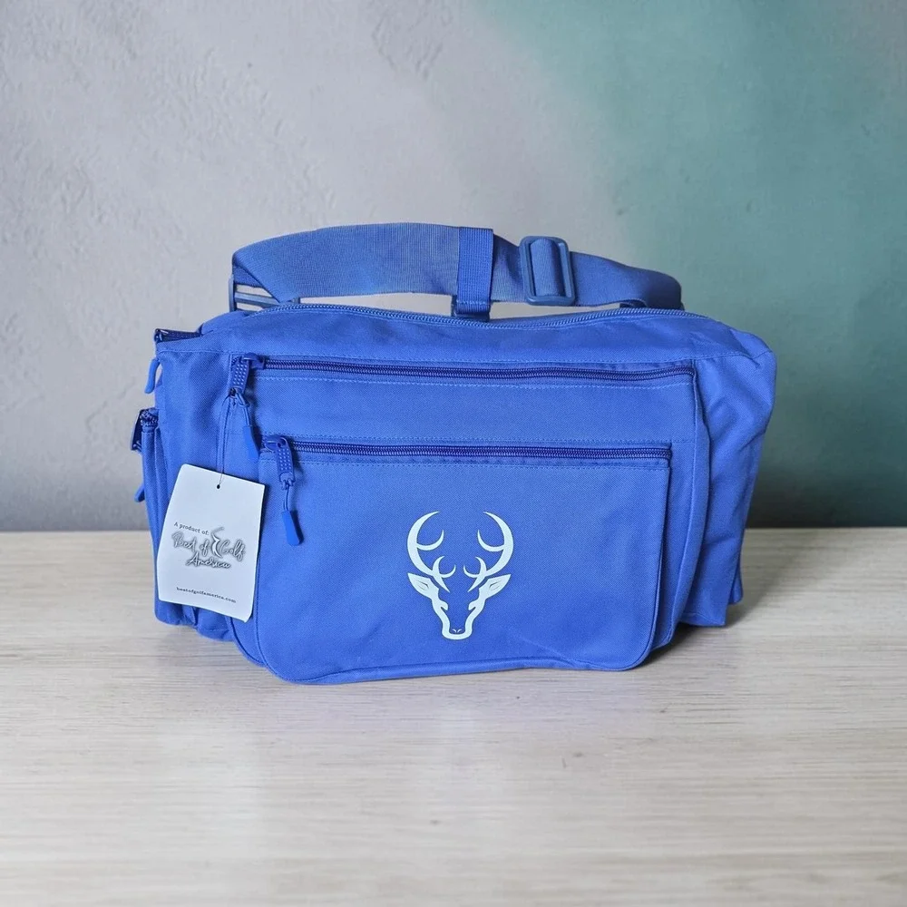 Best of Golf America Cart Caddy - Royal Majesty Blue with deer logo